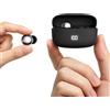 LESUN Cuffie Bluetooth Mini, 2-in-1 Giorno e Notte, Design Elegante (Nero lucido)
