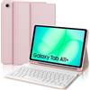 FOGARI Cover Tastiera per Samsung Galaxy Tab A11+ 2025/A9+ 2023 | Tastiera Bluetooth Rimovibile e Custodia Morbida TPU per Ufficio/Studio/Scrittura, Tastiera Wireless Portatile, Rosa