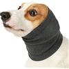 JACKANNA Collare calmante per cani - Cappuccio antiansia con paraorecchie, per cani refrigeranti in estate, riduzione dello stress in caso di temporali e rumore (grigio, M)