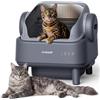 oneisall Lettiera Gatto Autopulentecon sistema EaseClean™, Lettiera Autopulente per Gatti XXL per gatti grandi, griglia in acciaio inox, modalità automatica e manuale