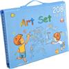 Generico Pastelli da Colorare per Adulti 208 Pezzi Kit di Pittura Portatile | Set di Disegno per l'Infanzia Per Viaggi Casa Auto Scrivania Esterno Asilo Scuola Compleanno Festa