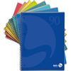 BM BeMore 5 Quad Spiralati A4 con fori BE MORE COLOR - Quadretti 5mm, Carta 90g, 60fg | Formato 22,3x29,7 cm (A4+), 8 Colori assortiti in modo casuale, non garantisce la presenza di tutti i colori