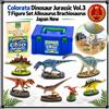 COLORATA Set 7 figure Dinosauro Colorata Jurassic Vol.3 Allosaurus Brachiosaurus...