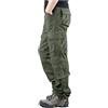 Generic Pantaloni cargo da uomo in cotone militare mimetico pantaloni larghi militari pantaloni da lavoro tattici militari pantaloni da combattimento resistenti e pratici pantaloni da caccia multi tasche