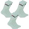 FILA 9 Coppia Calzini, Spugna Calzini da tennis con logo colorato, Unisex (3x pacco da 3)