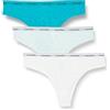 Calvin Klein Donna Slip Brasiliana Confezione da 3 Low-Rise Intimo