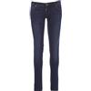 PAYPER San Francisco Lady Pantalone da Donna Taglio Jeans Misto Denim Tasche Laterali Chiusura con Zip Porta Metro Effetto Consumato delavè Gamba a Tubo Blu Denim (42)