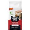 WORLD'S BEST CAT LITTER Per Più Gatti Senza Profumo, 28 libbre | Ingredienti naturali, agglomerazione rapida, smaltibile nel WC, 99% senza polvere - controllo odori duraturo