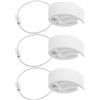 Abaodam 3 Pezzi Clip per Disco Sportivo Flying Disc Clip PE Bianco Presa Sicura Resistente alle Intemperie per Competizioni a Squadre e All'aperto