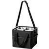 YobiLife Borsa termica per bevande, 4 scomparti, 25 x 22 x 7 cm, portatile, con | Struttura in tessuto Oxford per una maggiore durata, riutilizzabile e facile da pulire, adatta per escursioni, campeggio