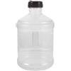 NUOBESTY Contenitore Campeggio Trasparente 3 con Coperchio e Manico | Plastica PC Chiara, Forma Compatta, Versamento Facile, per Escursioni, Viaggi in Auto, Bevande