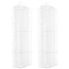 Cabilock 2 Pezzi Scatola Organizer Trasparente in Plastica, 12 Scomparti | Contenitore con Coperchio e Separatori, per Esche Morbide e Accessori, Uso in Pesca All'aperto
