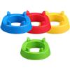 MAGICLULU 4 Pezzi Supporto per Palla Sportiva in PP, Semplice, Compatto | Base per Medicine Ball e Rugby Ball, per Collezionisti e Negozi Sportivi, Esposizione Ordinata