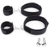 KBRPEY Set Bondage per Coppie Polsiere e Cavigliere Regolabili con Chiusura in Velcro Morbide Manette Imbottite Kit BDSM per Principianti