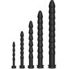 BDSMJOY Dilatatori uretrali in silicone con tappo, dilatatore uretrale cavo 5 set per uomini, plug uretrale catetere sex toy, stimolatore del glande set