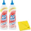 Generico Ace Igiene Casa Crema Gel, Sbianca e Elimina Odori con Candeggina, Set 2 Flaconi da 500ml Gel Cream + Panno In Lattice