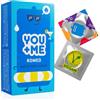 YOU + ME YOU+ME Macho Preservativi Rigati - 50 Pezzi - Preservativi Vegani 52 mm, 190 mm - Lattice Di Gomma Naturale Sostenibile, Dispositivo Medico CE Classe II - Con Design Rigato