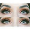 GLAMLENS Lenti a contatto colorate grigio Jasmin Grey - mensili -grigie naturali in silicone idrogel - 2 pezzi - DIA 14.0 - senza correzione 0.00 diottrie lente a contatto - con porta lenti a contatto