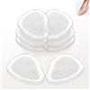 dravix 4 paia mezza solette gel anteriore piedistallo, cuscinetti plantari in silicone trasparente, solette comfort anti-dolore metatarso per tacchi alti donna, gel pad scarpe