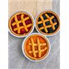 Generico Tris Crostate Artigianali 250 g Assortite Fragola, Visciola e Albicocca - Confezione da 3 Crostate, Dolci da Forno per Colazione, Merenda e Dessert