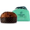 Cipriani Panettone Artigianale Tradizionale Sfornato in Italia, Impasto Soffice con Uova Fresche di Galline Allevate a Terra e Miele Italiano, Senza Canditi, Incartato a Mano, 1 Kg
