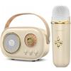 bez marki Altoparlante Bluetooth Con Microfono Karaoke Set Per Bambini Regalo Hd Stereo