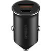 Dripio Mini caricabatterie da auto, 45W, con due porte USB-A e una porta USB-C, colore nero