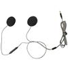 Dripio Auricolari per casco da moto, altoparlanti, vivavoce, con connettore da 3,5 mm, colore nero