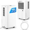 ISOISL Deumidificatore da 16 l, per cantina, 30 m², 38 dB, con modalità | Deumidificatore silenzioso per camera da letto e bagno, deumidificatore per cantina a flusso continuo, controllo 30-80%