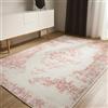 benuta Basic Tappeto Salotto Sia - Crema/Rosa 160x230 cm - Fibra sintetica - Rettangolare & Stile: Vintage - Per camere da letto, sale da pranzo, soggiorni - facile da pulire