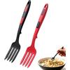 Rainway Forchetta di miscelazione in silicone, 2 pezzi, 29,5 x 5,1 cm, forchette da cucina multifunzionali, forchetta per spaghetti utensili da cucina, resistente al calore e antiaderente