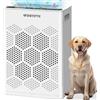 DAYETTE Purificatore d'aria per persone allergiche e camere fumatori, filtro HEPA H14 con prefiltro lavabile contro polvere, polline, peli di animali e odori, CADR 300 m³/h, modalità notte <22 dB, incl. 3