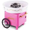 Flyelf Carrello Retrò Macchine per zucchero filato Cotton Candy Famiglia Rosa