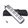 Kivivaka Melodica Tastiera per Educazione Musicale Strumento Portatile a 32 Tasti con Tubo Morbido e Borsa per il Trasporto (nero)