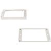 Allparts® »PC-0743 HUMBUCKING PICKUP RING SET - FLAT« Set di Cornici per Pickup Humbucker Piatto - Colore: Bianco