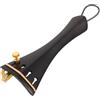 WHAMVOX Cordiera e Corda in Metallo in Ebano per Violino 4/4 con Microaccordatore di Precisione Accessorio la Pratica Quotidiana