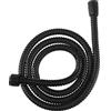 Cornat TECB3375 - Tubo doccia Noir, lunghezza 150 cm, in acciaio inox opaco, estremamente resistente, attacco da 1/2 pollici, tubo doccia, tubo di ricambio per doccia e vasca da bagno, colore: nero opaco
