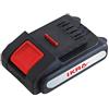 IKRA batteria 20V 2,5Ah agli ioni di litio tipo LI 22-2, con indicatore LED | Compatibile con la nostra serie da 20 V e ideale per lavorare in modo efficiente in giardino e in casa