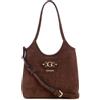 GUESS borsetta borsa a tracolla Samantha Mini Tote Brown marrone