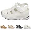 Generic Sandali da donna con zeppa e plateau, traspiranti, con plateau, sandali estivi con plateau da donna, sandali chiusi con cinturino regolabile