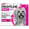 Frontline Tri Act X3 Pipette, Antiparassitario Per Cani E Cuccioli (Taglia Xs 2 5 Kg) Contro Pulci, Zecche, Zanzare, Pappataci E Leishmaniosi