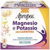 DESA PHARMA Srl Apropos Magnesio e Potassio con Carnitina 24 Bustine Solubili da 3,5 g Gusto Arancia Senza Zuccheri