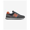New Balance Scarpe New Balance 574 grigio blu navy arancione - 38