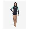 MARES Maglia per sport acquatici Mares Thermo Guard Trilastic a maniche lunghe, nera e blu, donna - S