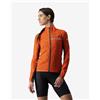 Castelli Giacca a vento sottile Castelli Squadra Stretch rosso aranciato grigio scuro donna - XS