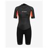 Orca Muta neoprene Orca Vitalis Shorty Open Water manica corta nero grigio scuro arancione donna - S