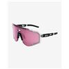 Scicon Occhiali Scicon Aeroscope Crystal nero con lente a specchio rosa