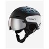 Head Casco Head Radar WCR nero bianco con lente a specchio grigio - XS-S