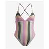 Roxy Costume da bagno Roxy Vista Stripe One Piece rosa verde arancione donna - S