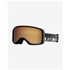 Giro Maschera Giro Sagen bianco puro nero con lente a specchio Amber Gold